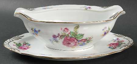 12256 Gravy Boat with Attached Underplate