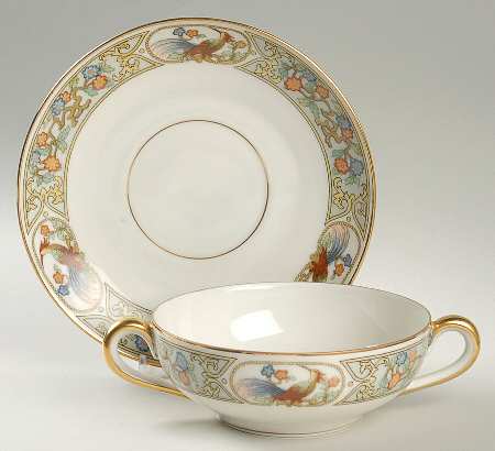 6257 Flat Cream Soup Bowl & Saucer Set