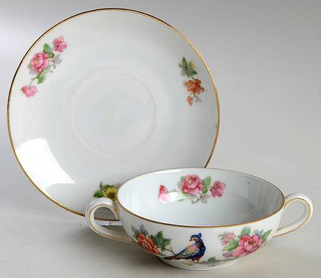 6509 Flat Cream Soup Bowl & Saucer Set