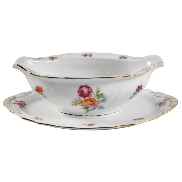 8462 Gravy Boat with Attached Underplate