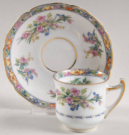 8987 Flat Demitasse Cup & Saucer Set