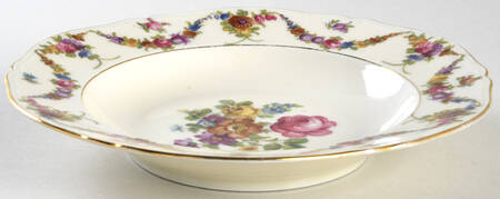 9954-9195 (Cream, Emboss Groove Edge) Rim Soup Bowl