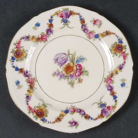 9954-9195 (Cream, Emboss Groove Edge) Bread & Butter Plate