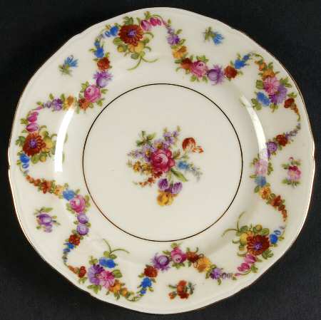 9954-9195 (Cream, Emboss Groove Edge) Bread & Butter Plate