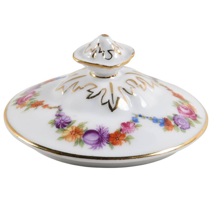 9954-9195 (White, Emboss Groove Edge) Lid for Sugar Bowl