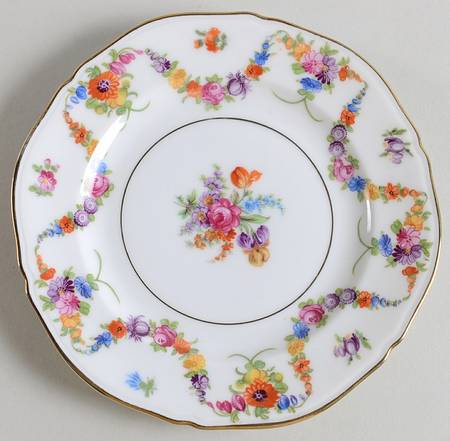 9954-9195 (White, Emboss Groove Edge) Bread & Butter Plate