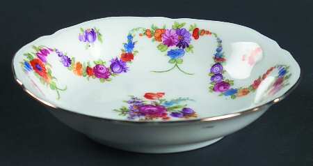9954-9195 (White, Emboss Groove Edge) Fruit/Dessert (Sauce) Bowl