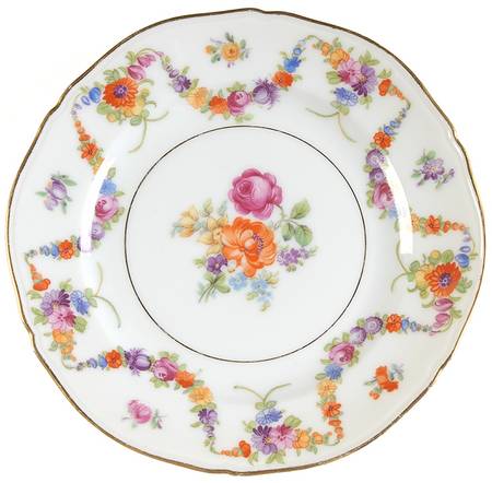 9954-9195 (White, Emboss Groove Edge) Bread & Butter Plate