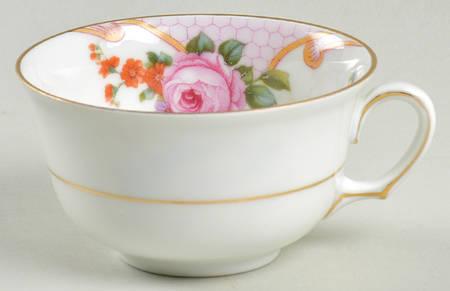 Bridal Rose (White Background) Flat Cup
