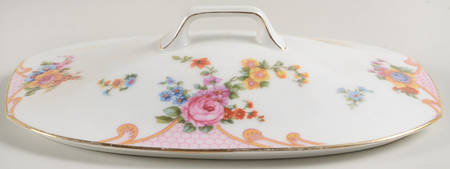 Bridal Rose (White Background) Lid for Rectangular Vegetable