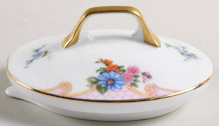 Bridal Rose (White Background) Lid for Teapot