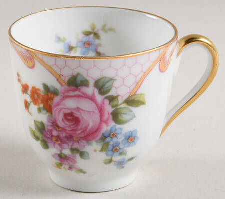 Bridal Rose (White Background) Flat Demitasse Cup