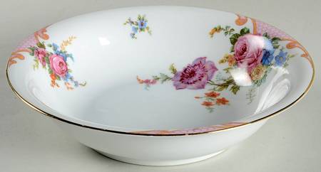 Bridal Rose (White Background) 9" Round Vegetable Bowl