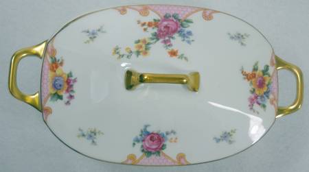 Bridal Rose (White Background) Lid for Rectangular Vegetable