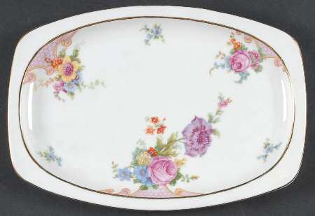 Bridal Rose (White Background) 11" Oval Serving Platter