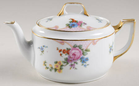 Bridal Rose (Cream Background) Teapot & Lid