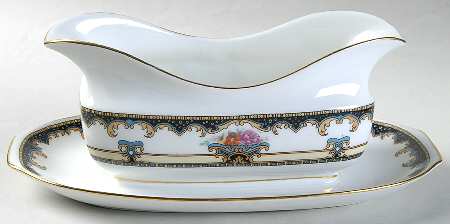 Buckingham Gravy Boat with Attached Underplate