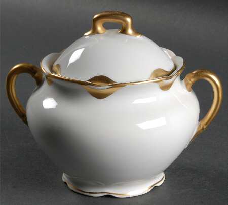 Coin Gold Alaska Sugar Bowl & Lid