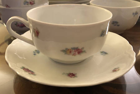 Flat Cup & Saucer Set