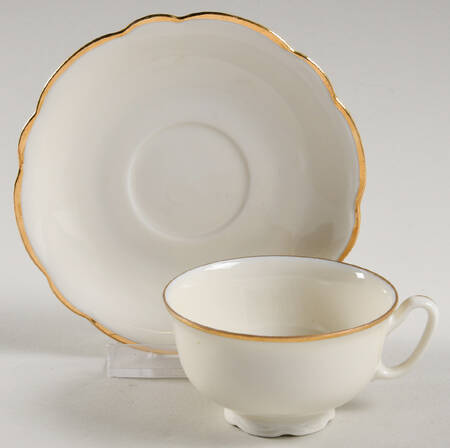 EPI26 Footed Demitasse Cup & Saucer Set