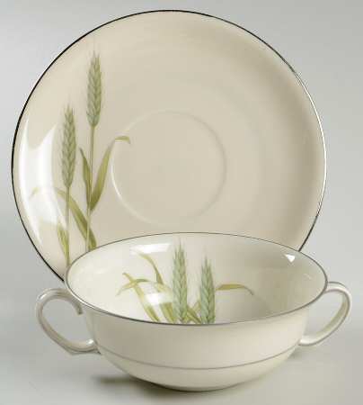 Harvest Flat Cream Soup Bowl & Saucer Set