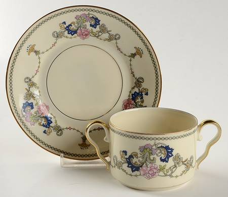 Isabele Flat Bouillon Cup & Saucer