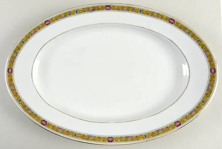 Ivory 17" Oval Serving Platter