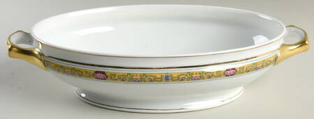 Ivory Oval Vegetable No Lid