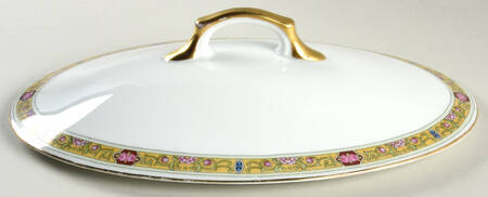 Ivory Lid for Oval Vegetable