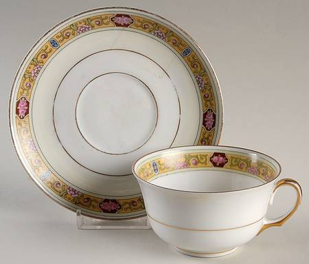 Ivory Footed Cup & Saucer Set