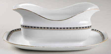 Minerva Gravy Boat with Attached Underplate