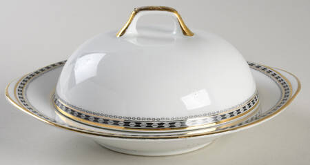 Minerva Round Covered Butter with Strainer