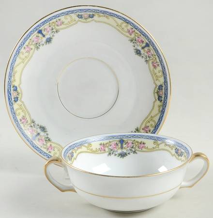 Montreuxe Flat Cream Soup Bowl & Saucer Set