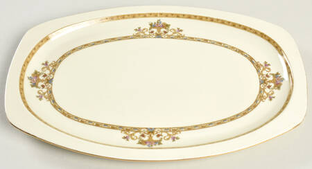 Moresque (Cream) 12" Oval Serving Platter