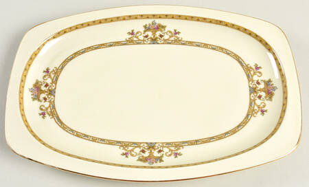 Moresque (Cream) 11" Oval Serving Platter