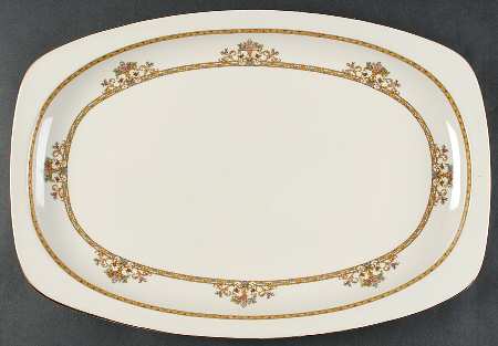 Moresque (Cream) 17" Oval Serving Platter