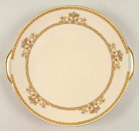 Moresque (Cream) Handled Cake Plate