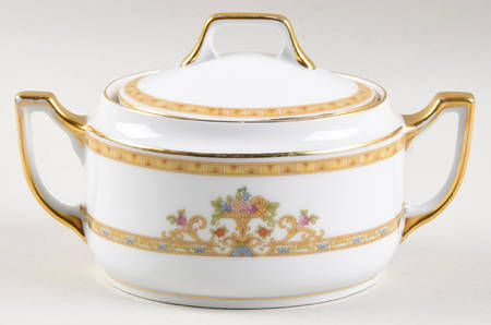 Moresque (White) Sugar Bowl & Lid