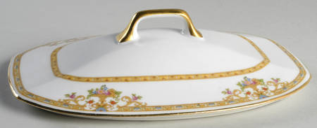 Moresque (White) Lid for Oval Vegetable