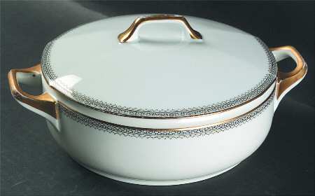 Parthenon (No Verge) Round Covered Vegetable
