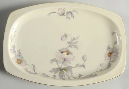 Pastelle (Cream Background, Smooth) 10" Oval Serving Platter
