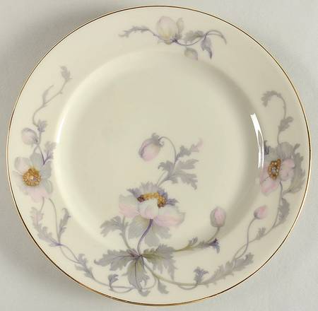 Pastelle (Cream Background, Smooth) Salad Plate