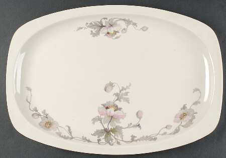Pastelle (Cream Background, Smooth) 18" Oval Serving Platter