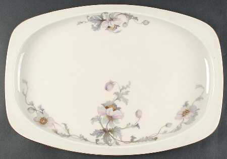 Pastelle (Cream Background, Smooth) 17" Oval Serving Platter