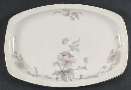 Pastelle (Cream Background, Smooth) 14" Oval Serving Platter