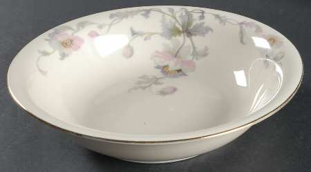 Pastelle (Cream Background, Smooth) 9" Round Vegetable Bowl