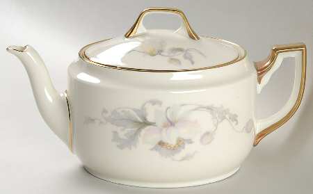 Pastelle (Cream Background, Smooth) Teapot & Lid
