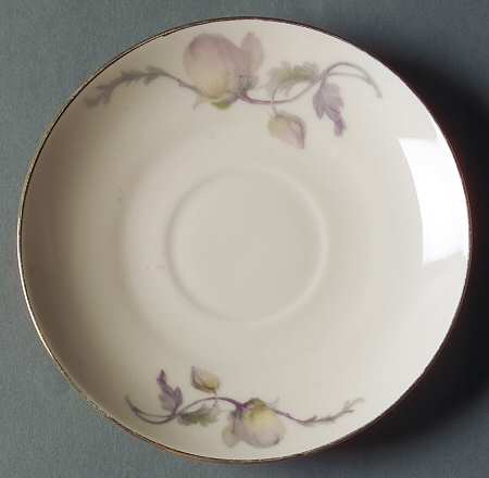 Pastelle (Cream Background, Smooth) Saucer for Flat Cup