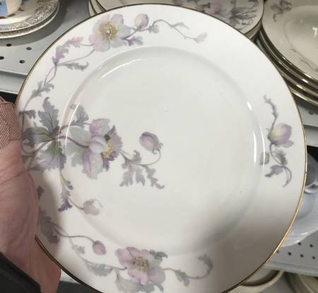 Pastelle (White Background) Luncheon Plate