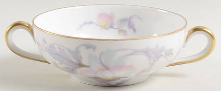 Pastelle (White Background) Flat Cream Soup Bowl